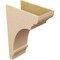 Ekena Millwork 12"W x 24"D x 36"H Classic Hughes Rough Cedar Woodgrain TimberThane Corbel, Primed Tan CORUR12X24X36HUGRCPR - alternate 3